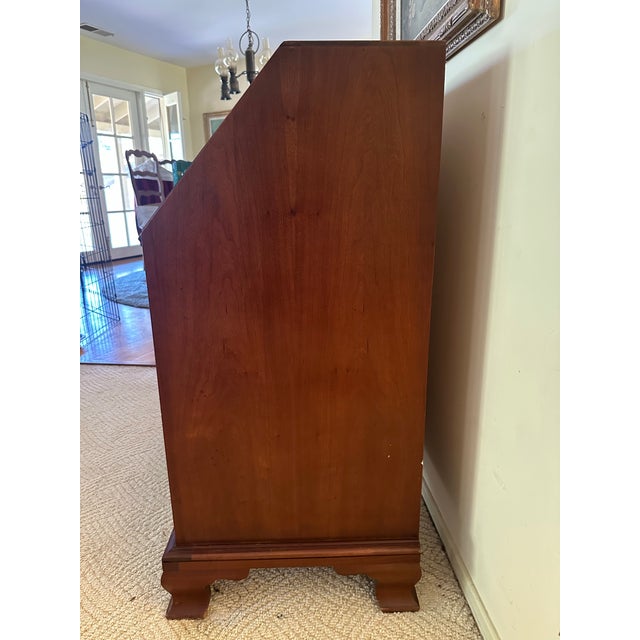 1950s Maddox Slant-Front Secretary Desk With Drawers For Sale In Los Angeles - Image 6 of 12
