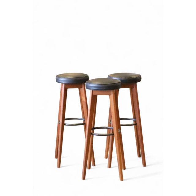 Danish Teak Barstool, 1960s For Sale - Image 4 of 18