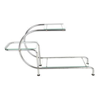 Bauhaus Chrome-Plated Flower Stand by Emile Guyot for Thonet, 1930s For Sale