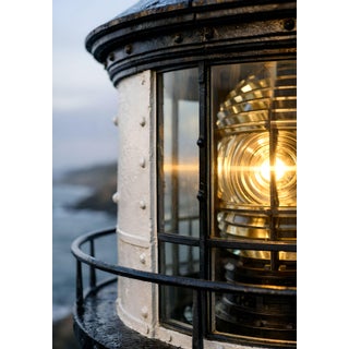Lighthouse Lens Close-Up, Coastal Photography Print, 24″ × 36″ Reproduction For Sale
