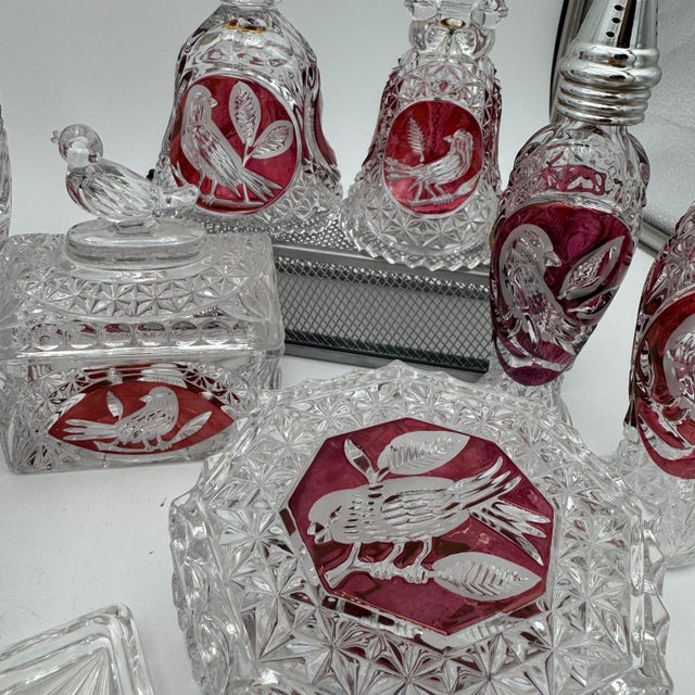 Byrdes Collection Trunk Box and Bird Lid by Hofbauer 24% Lead Crystal For Sale - Image 10 of 12