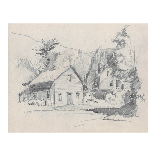 1930s Norman Kent Rural Landscape For Sale