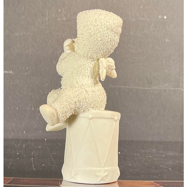 Ceramic Vintage Department 56 Snowbabies "I'll Play a Christmas Tune," in Original Packaging 1995-1999 For Sale - Image 7 of 12