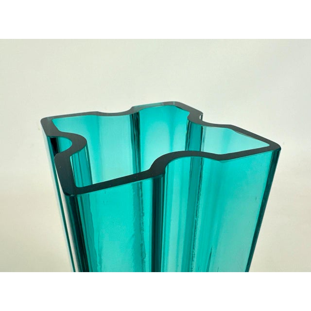 Blue Mid-Century Modern Danish Geometric Vase by Jens Quistgaard, 1960s For Sale - Image 8 of 9