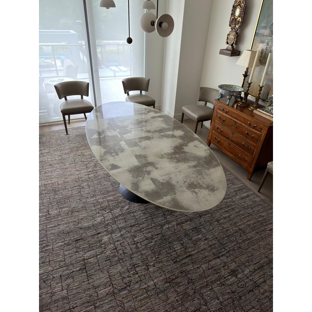 2020s Julian Chichester Dakota Oval Vellum Dining Table For Sale - Image 5 of 7