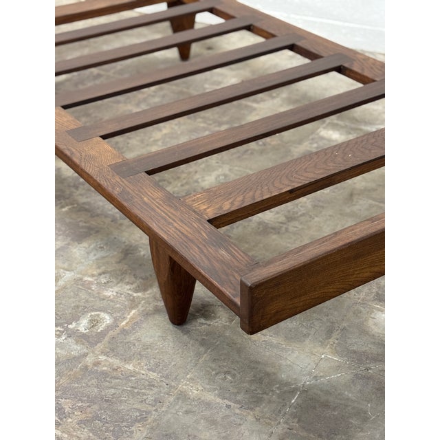 Brown Senufo inspired Solid Wood Daybed For Sale - Image 8 of 12