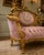 1940 French Artisan Louis XVI Gold Rose Beech Settee For Sale - Image 17 of 18