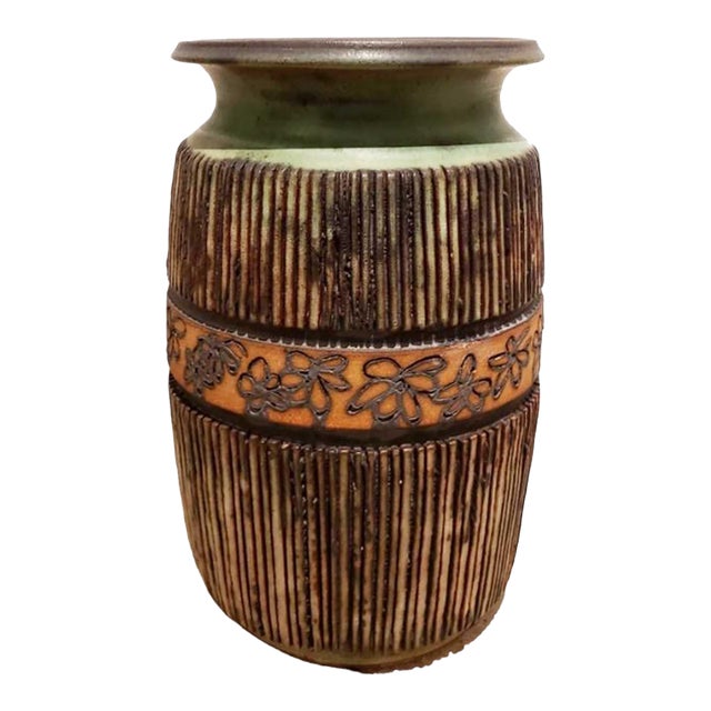 Andrew Bergloff (1929 - 2015) Signed Ceramic Vase For Sale