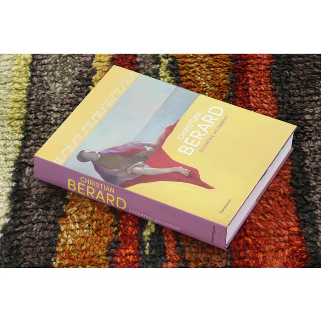 Textile Vintage Swedish Rya Rug With Red-Orange Vertical Geometric Stripes - Rug & Kilim For Sale - Image 7 of 7