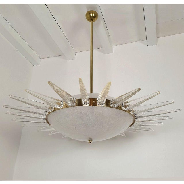 Mid-Century Modern Murano Sputnik Chandelier 1970s For Sale - Image 4 of 13