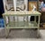 1940s Louis XVI Style Cypress Wood Serving Cart With Marble Inlay and Gilt Details For Sale - Image 9 of 11
