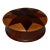 Vintage Star Inlay Round Wood Box For Sale