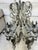 1960s Vintage Patina Wrought Iron Tole Leaf 8 Candle Chandelier 30" Heavy French Style For Sale - Image 5 of 13