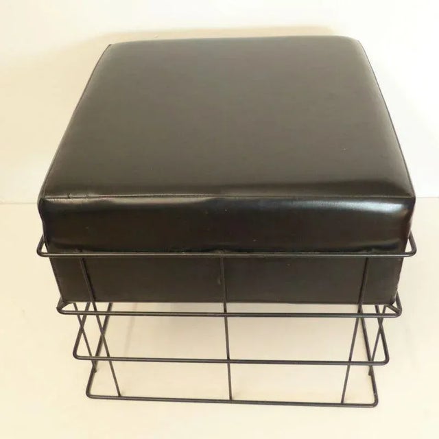 Mid-Century Wire Stool For Sale - Image 4 of 5