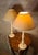 Cream Turned Wood Bedside Lamps, 1990s, Set of 2 For Sale - Image 6 of 8