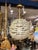 Metal Mid-Century Modern Style Spherical Glass Bead and Brass Chandelier For Sale - Image 7 of 10