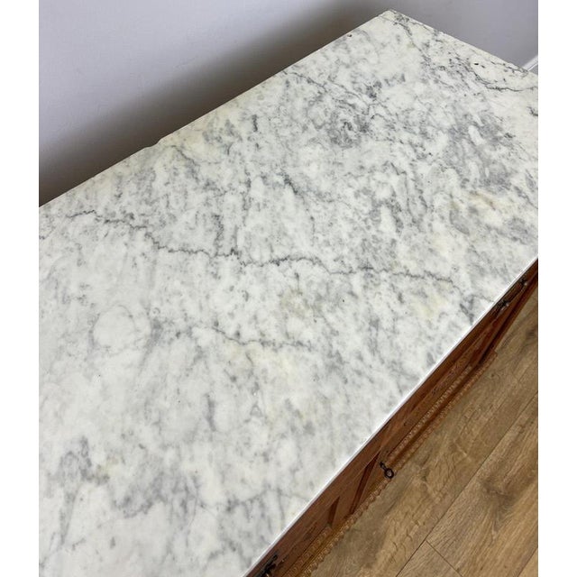Antique French Marble Top Oak Sideboard For Sale - Image 12 of 17
