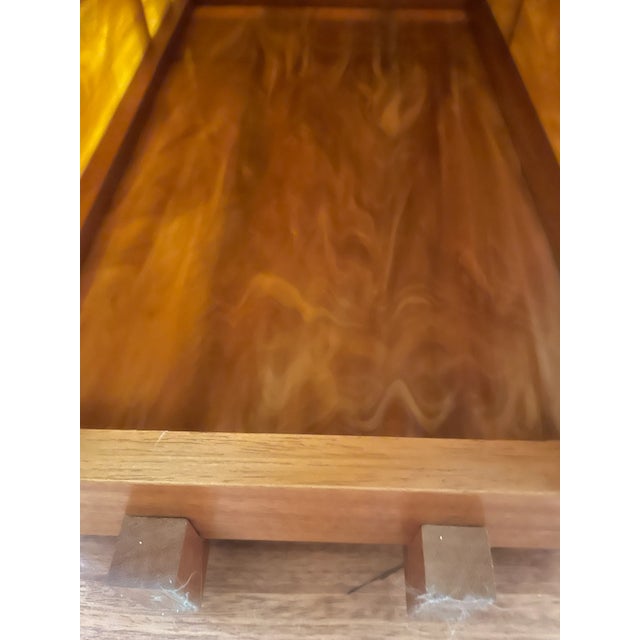 1970s Vintage Fredrick Cooper Large Teakwood Pendant Light For Sale - Image 5 of 9