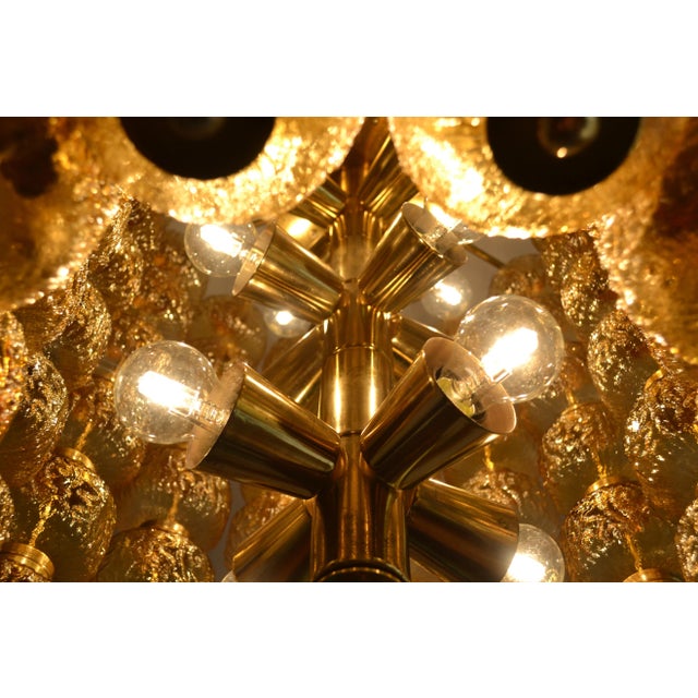 Metal Vintage Chandelier, 1980s For Sale - Image 7 of 9