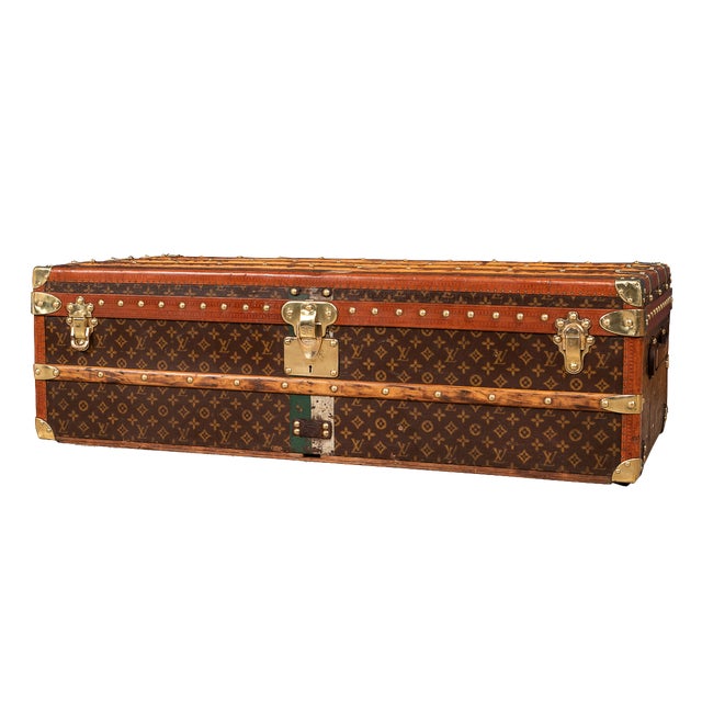 Antique French Cabin Trunk in Louis Vuitton, 1910 For Sale