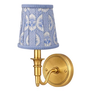 Blue Palm Sconce Shade For Sale