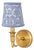 Blue Palm Sconce Shade For Sale