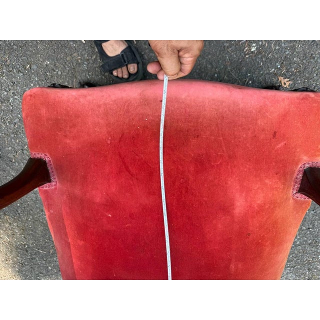 Mid 20th Century Louis XIV Style High Back Throne Style Open Armchair For Sale - Image 14 of 18