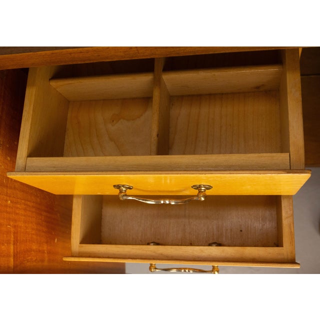 20th Mid-Century Bar Cocktail Cabinet in Walnut & Marble, France For Sale - Image 17 of 18