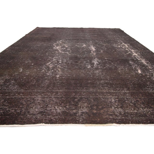 Rustic Vintage Turkish Rug With Rustic Industrial Luxe Style - 09'09 X 12'08 For Sale - Image 3 of 7