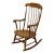 Nichols & Stone Solid Hard Rock Maple Colonial Early American Windsor Rocking Chair For Sale