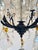 Myran Allan Luxury Lighting Italian Amber and Clear Crystal Bronze Versailles Chandelier For Sale In Atlanta - Image 6 of 7