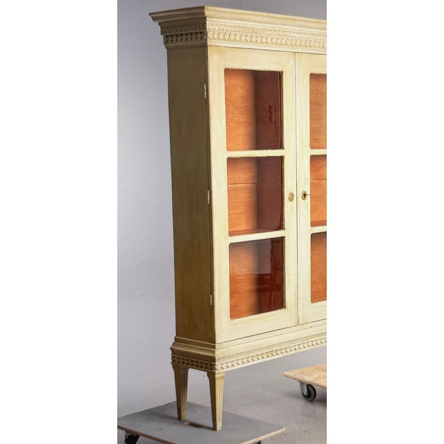 Gustavian Display Cabinet in Wood For Sale - Image 5 of 8