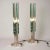 A rare pair of Gallotti and Radice table lights. There were three sizes of this model. These being the largest size....