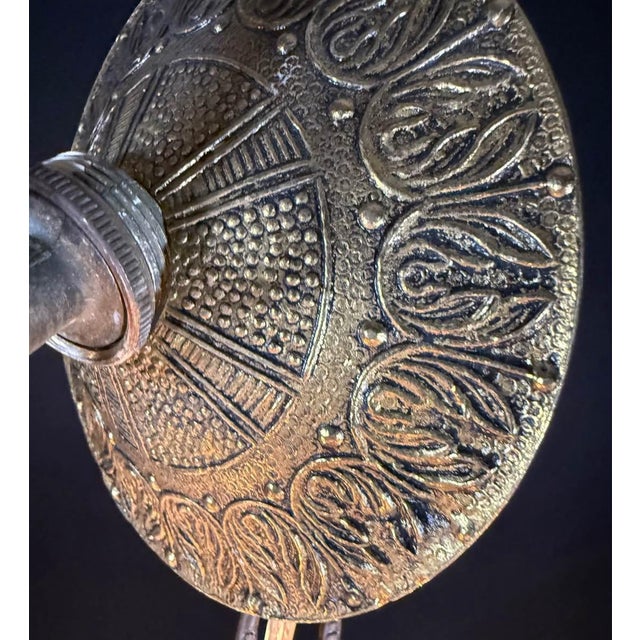 1960s Mid-Century Modern Spanish Brass Chandelier - 10 Lights For Sale - Image 9 of 9