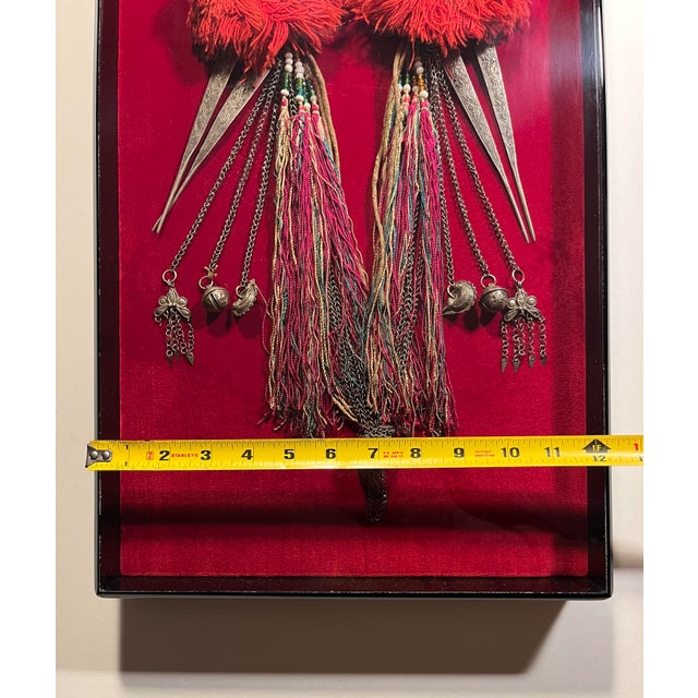 Silver Vintage Yao Ethnic Woman’s Hair Pins Ornament Hoa Binh Area, North Vietnam For Sale - Image 8 of 9