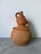 Sculpture Materials Large Vintage Organic Handmade Terracotta Vase For Sale - Image 7 of 12