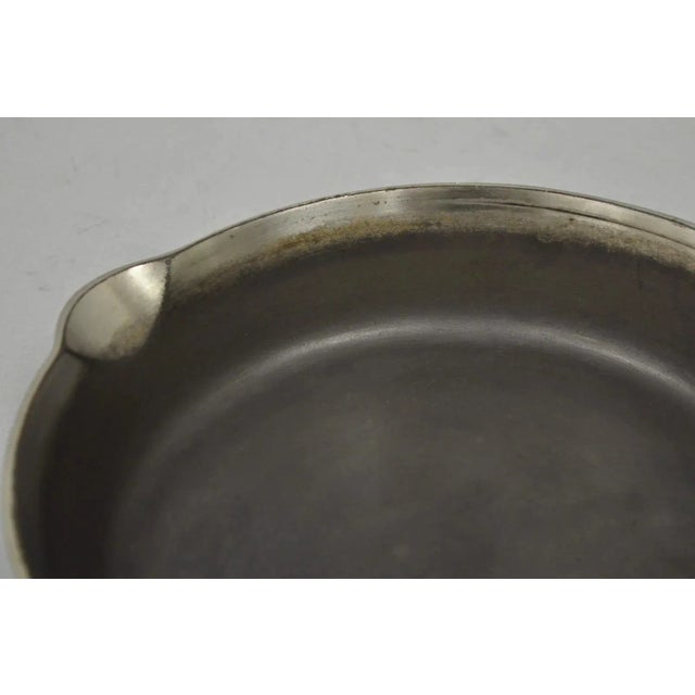 Metal Vintage Griswold "Erie" 701 Cast Iron Skillet Frying Pan 7 For Sale - Image 7 of 9