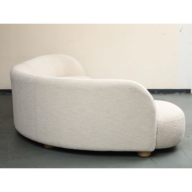 Contemporary Alabaster Boucle 2-Piece Chaise Sectional Sofa For Sale - Image 10 of 11