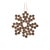 Kenneth Ludwig Chicago Wood Bead Snowflake Ornament (Set of 12) For Sale - Image 4 of 5