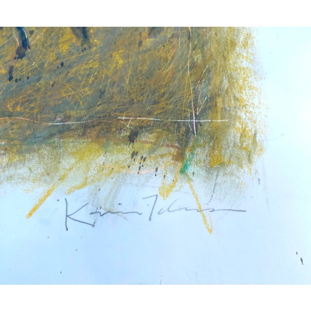 1990s New Mexico Artist Kevin Tolman Mixed Media Original Painting "In the Bosque" Southwestern Art For Sale In San Francisco - Image 6 of 9