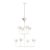 Visual Comfort Alberto Medium Two Tier Chandelier Plaster White For Sale