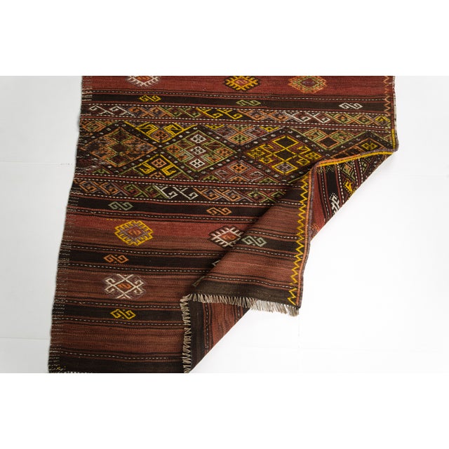 1950s 1950s Authentic Flatweave Anatolian Kilim For Sale - Image 5 of 10