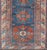Antique Persian Kurdish Gallery Rug With Blue Field and Bold Geometric Medallion For Sale - Image 4 of 13