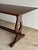 Wood Antique English Country Oak Trestle Dining Table For Sale - Image 7 of 13