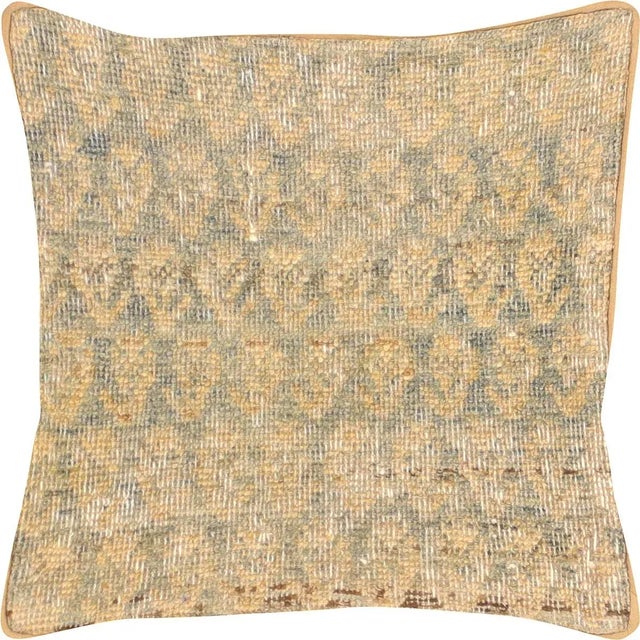 1940s Persian Melayer Pillow. Hand Sewn using fragments of Melayer carpets. Fiber fill. 523170