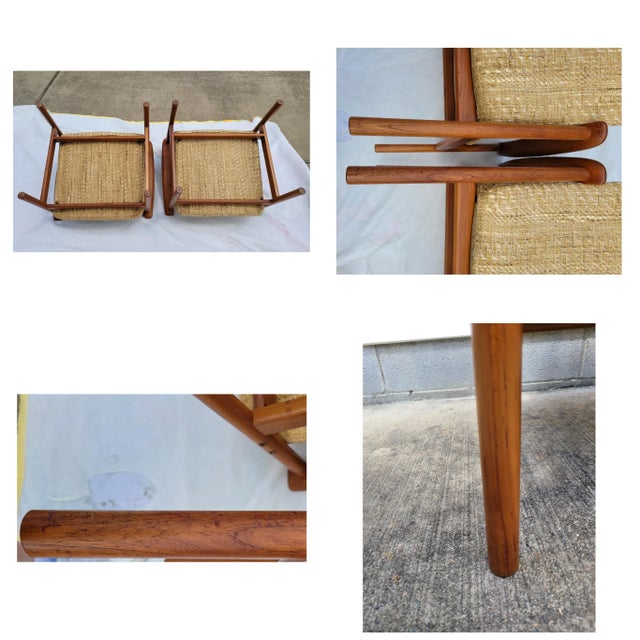 1960s Mid Century Teak Chairs by Alf Svensson -Pair For Sale - Image 9 of 12