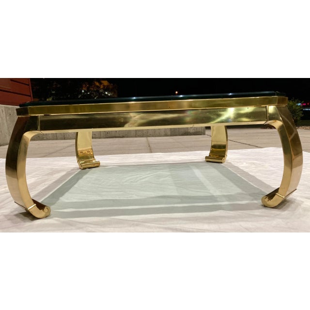 Mastercraft Ming Leg Brass Coffee Table From Mastercraft For Sale - Image 4 of 13