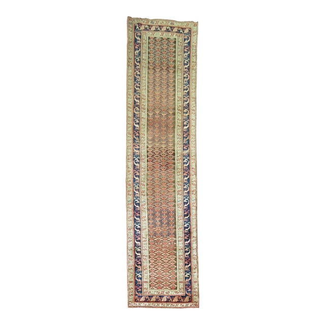 1930s Decorative Wide Traditional Persian Malayer Long Runner For Sale