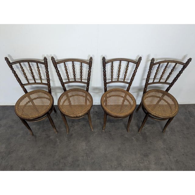 Dining Chairs in Wood from Thonet, Set of 4 For Sale - Image 3 of 7