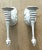 Contemporary Vintage Plaster Decorative Wall Sconces - Pair For Sale - Image 3 of 12